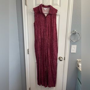NWT Lularoe Kathy collared button jumpsuit. Size medium